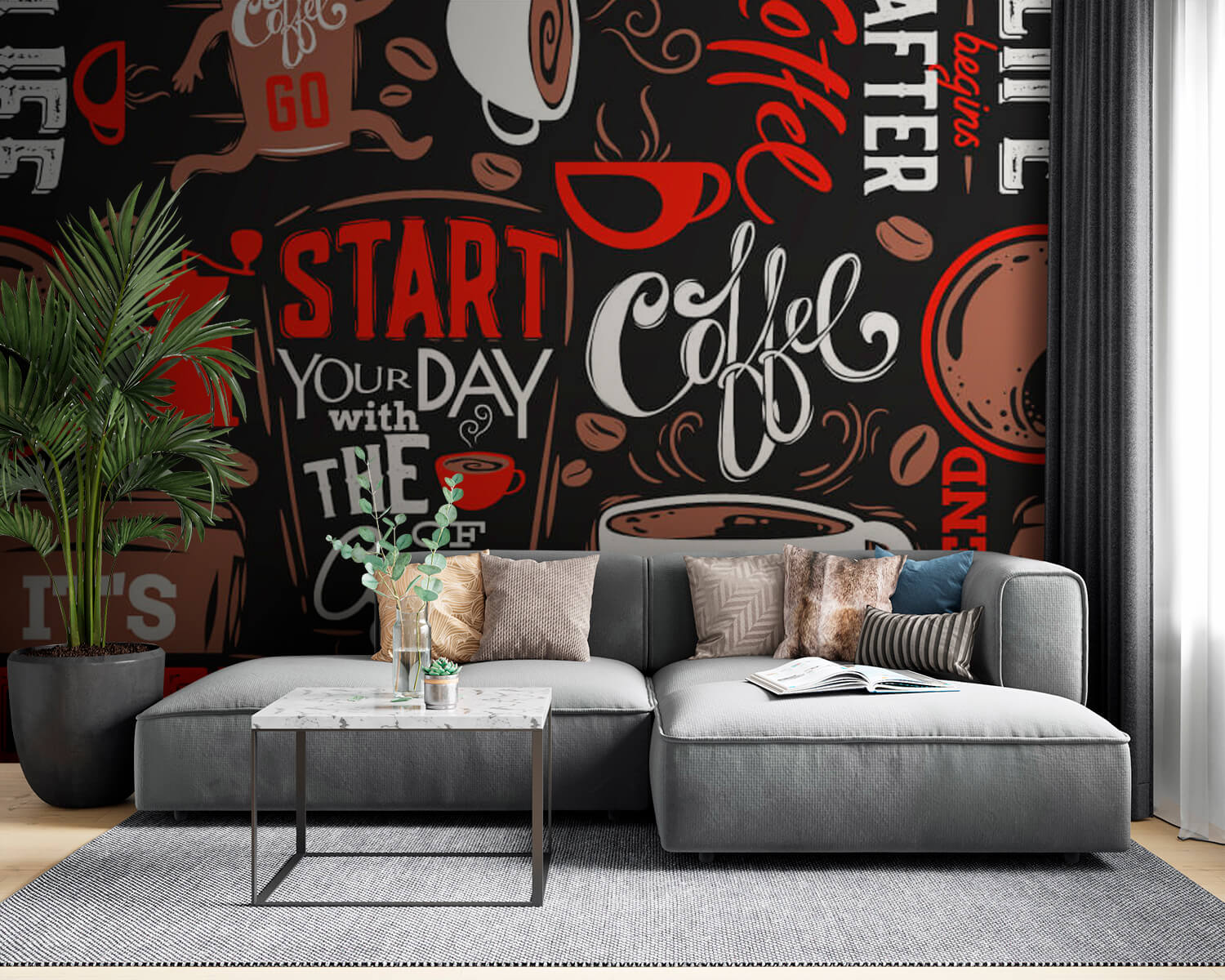 u03080pig53m - Model de cești de cafea și boabe de cafea - tegory