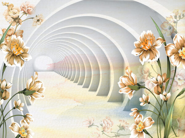 Imagine de fundal cu flori și un tunel u04401p 600x450 - Imagine de fundal cu flori și un tunel