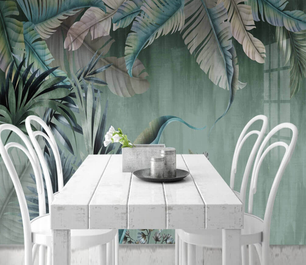 Frunze tropicale luxuriante în nuanțe moi u05112piq1m - Frunze tropicale luxuriante în nuanțe moi - tegory