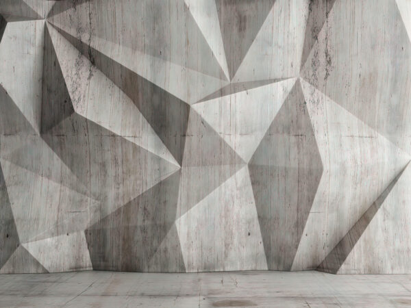 Un perete de beton cu un model triunghiular Un perete de beton cu un model triunghiular