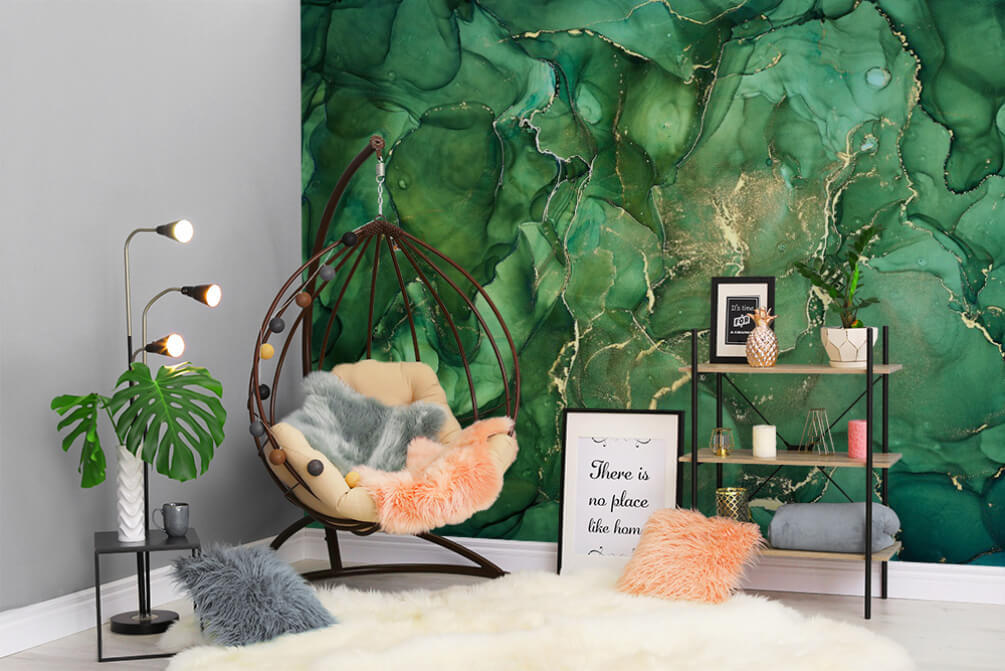 u07507pig1m - Straturi abstracte de nuanțe de verde intens - tegory