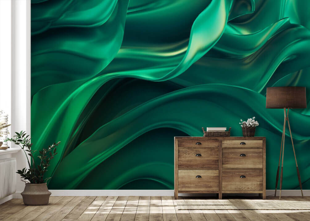 Tesatura verde cu falduri u11328pih1m - Tesatura verde cu falduri - tegory
