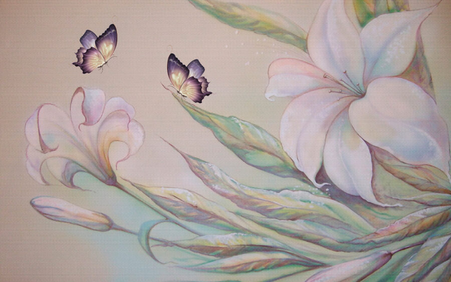 Pictură de flori și fluturi u15861p 900x563 - Pictură de flori și fluturi - tegory