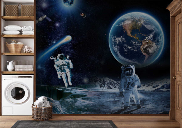 Astronauți pe o lună Astronauți pe o lună