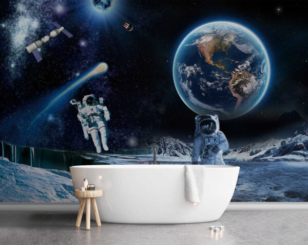 Astronauți pe o lună Astronauți pe o lună