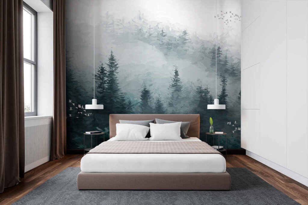 u23921pib1 1024x683 - Pădure cețoasă cu păsări care zboară - tegory