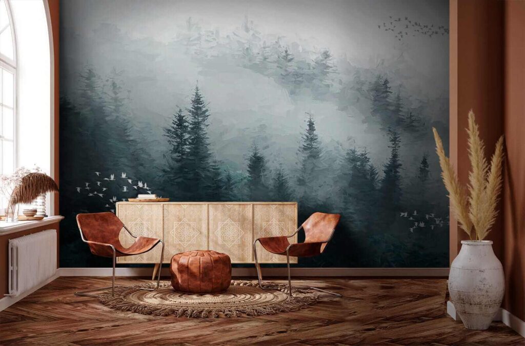 u23921pih1 1024x675 - Pădure cețoasă cu păsări care zboară - tegory