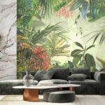 Fototapet Pictură de o pădure tropicală