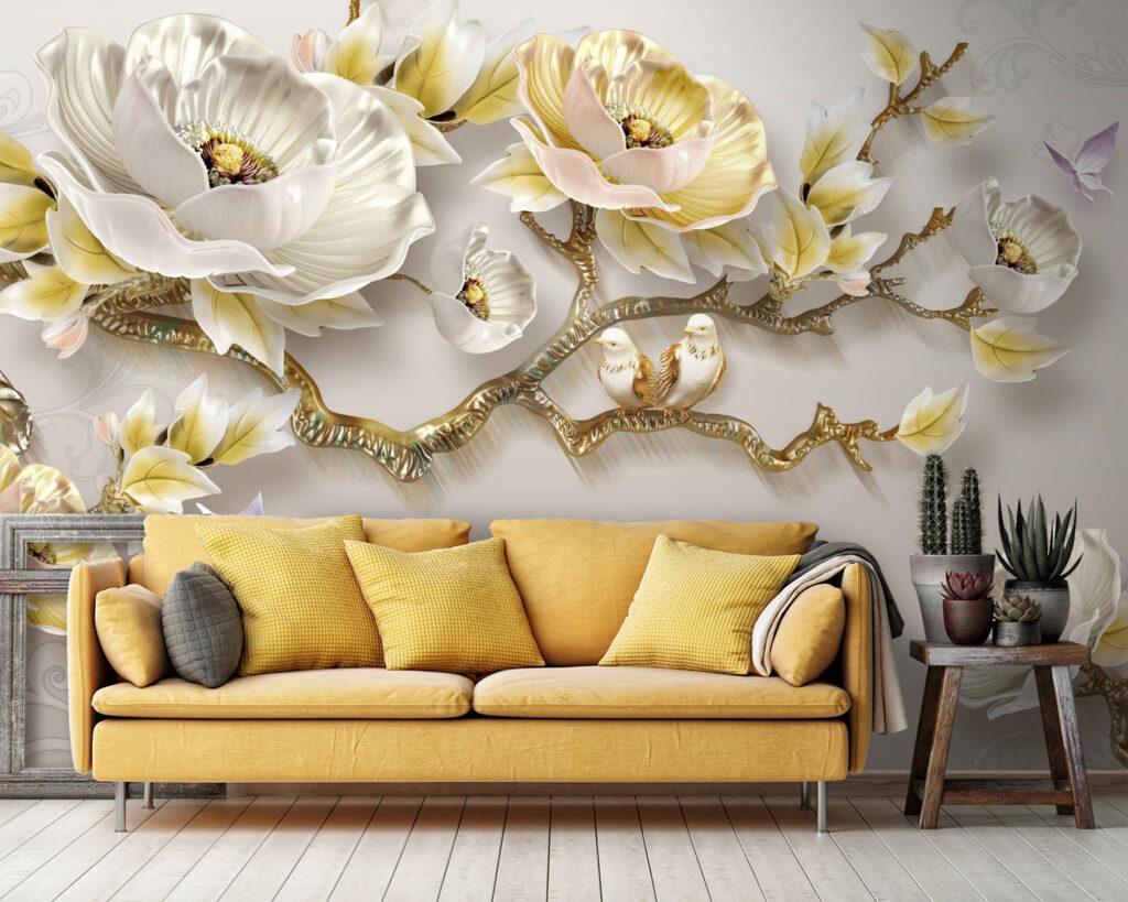 Wallpaper cu flori și păsări u31662pig36 1024x819 - Wallpaper cu flori și păsări - tegory