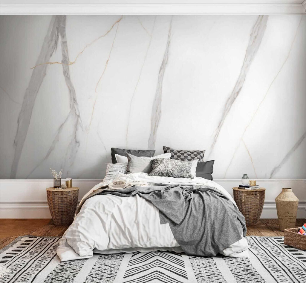 Elegant white marble with veins Elegant white marble with veins