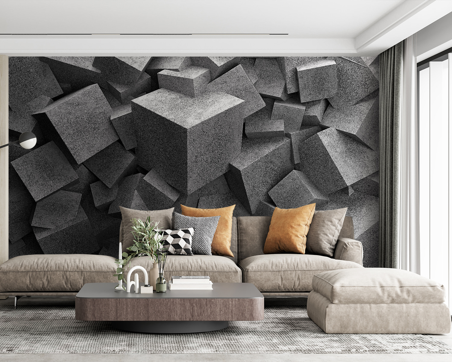 u45975pig63m - Grămadă de cuburi gri - tegory