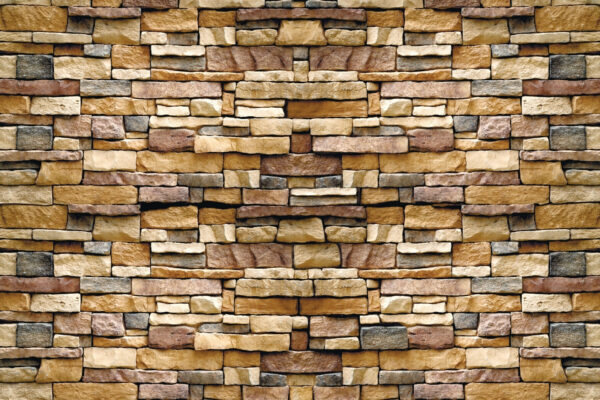 Design de perete din piatră texturată în straturi. Design de perete din piatră texturată în straturi.