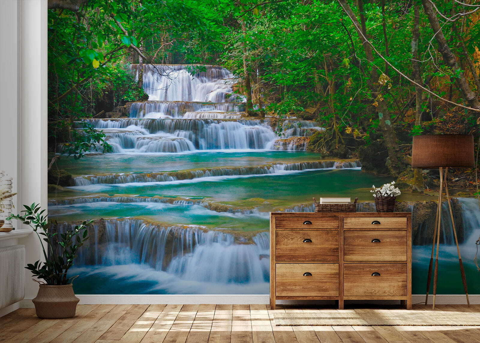 Waterfall in a forest