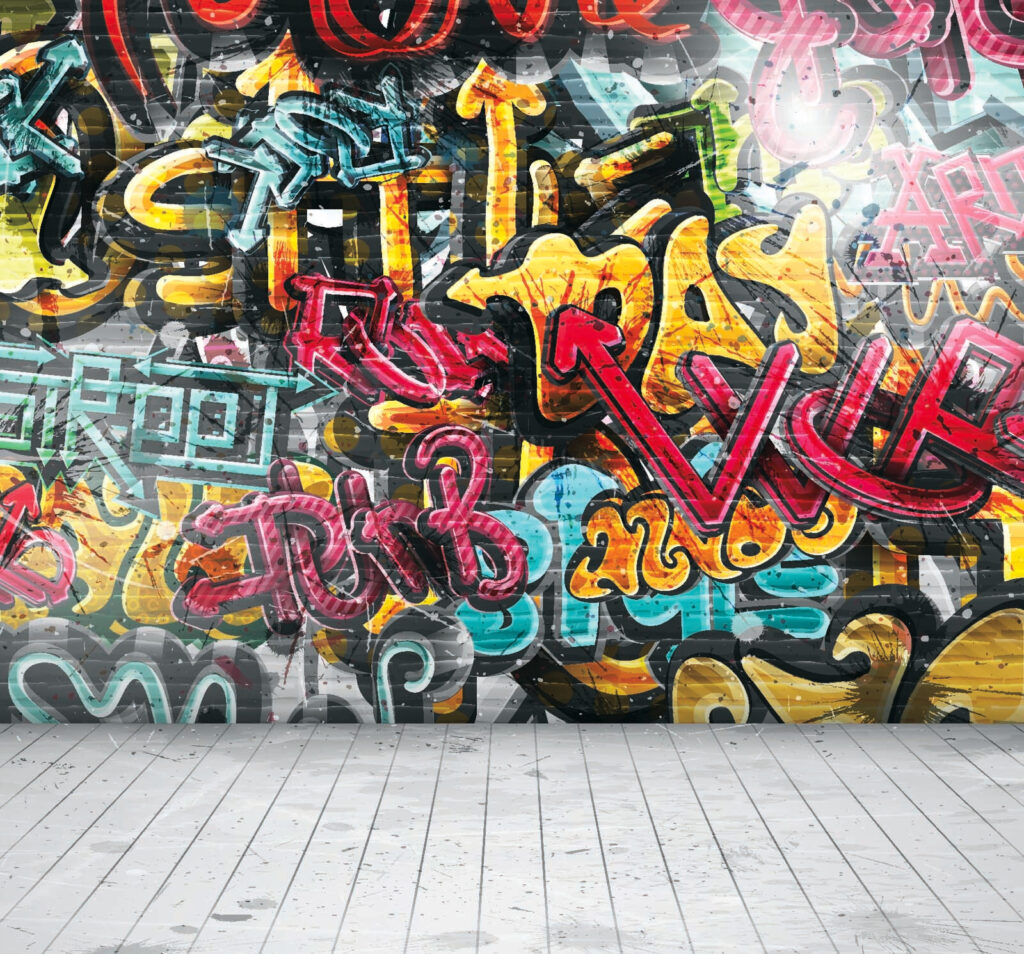 Zid cu graffiti pe el Zid cu graffiti pe el