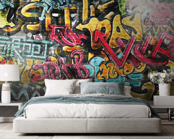 Zid cu graffiti pe el Zid cu graffiti pe el