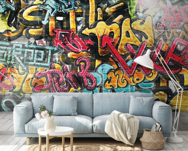Zid cu graffiti pe el Zid cu graffiti pe el