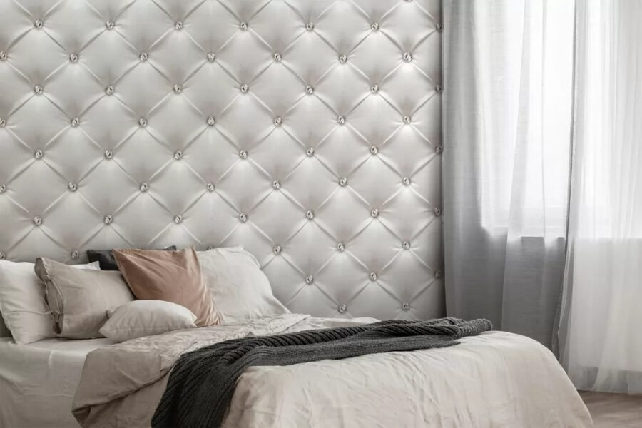 Fototapet Design elegant de fundal din țesătură tufted.