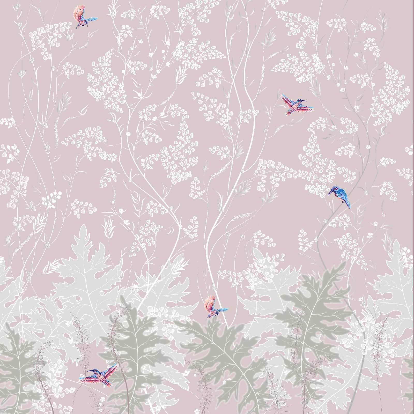 Wallpaper cu păsări și plante u66774p - Wallpaper cu păsări și plante - tegory