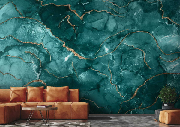 Design elegant cu accente teal și calde. Design elegant cu accente teal și calde.