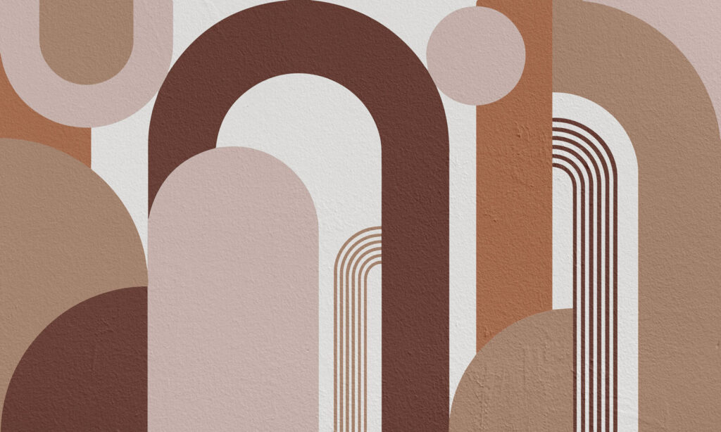Forme abstracte în tonuri pământii Forme abstracte în tonuri pământii