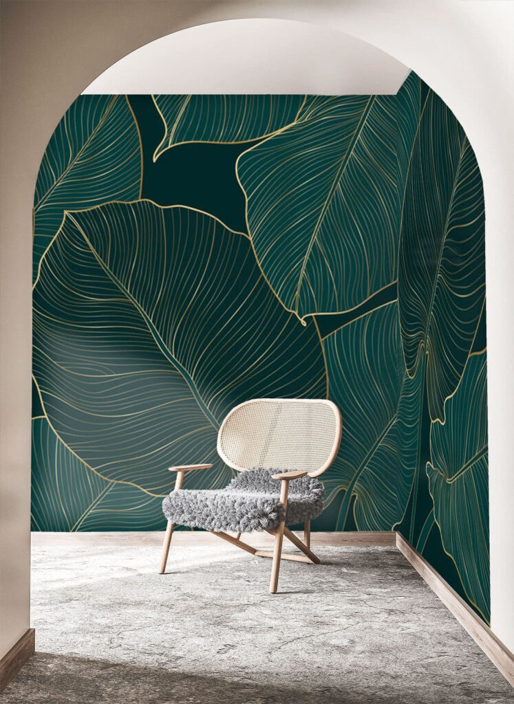 Elegant leaves with intricate details