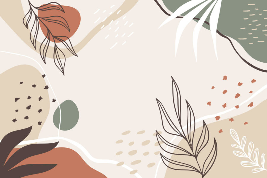 Design floral colorat pe un fundal alb