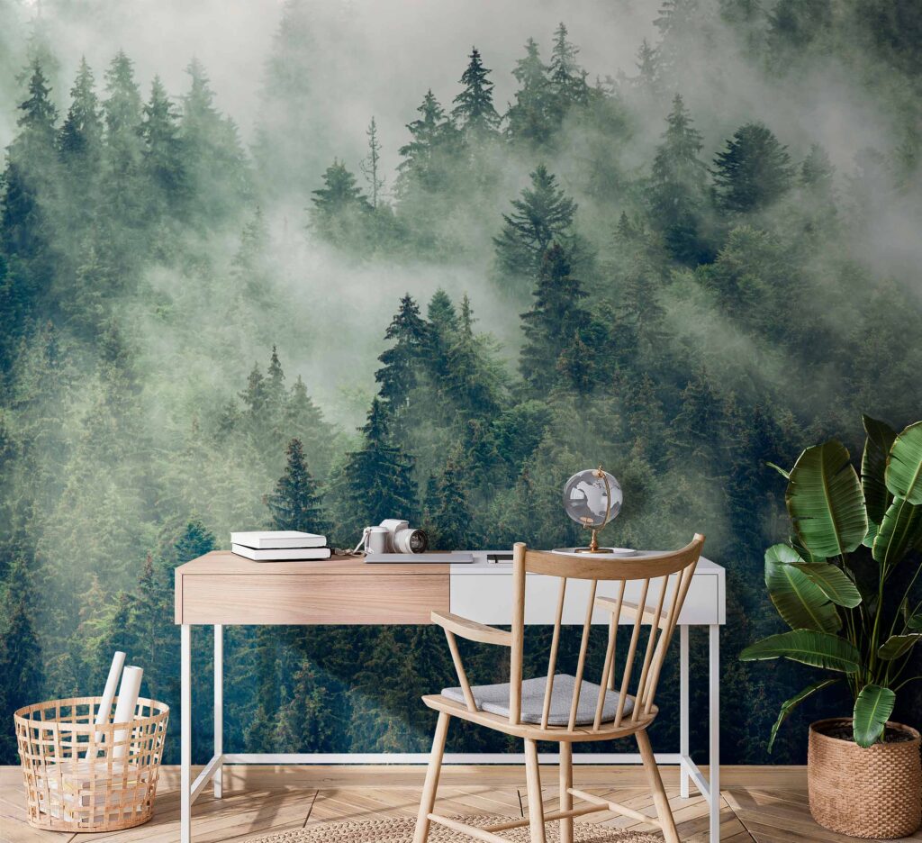 u73873piw1 1024x936 - Pădure de copaci cu ceață - tegory