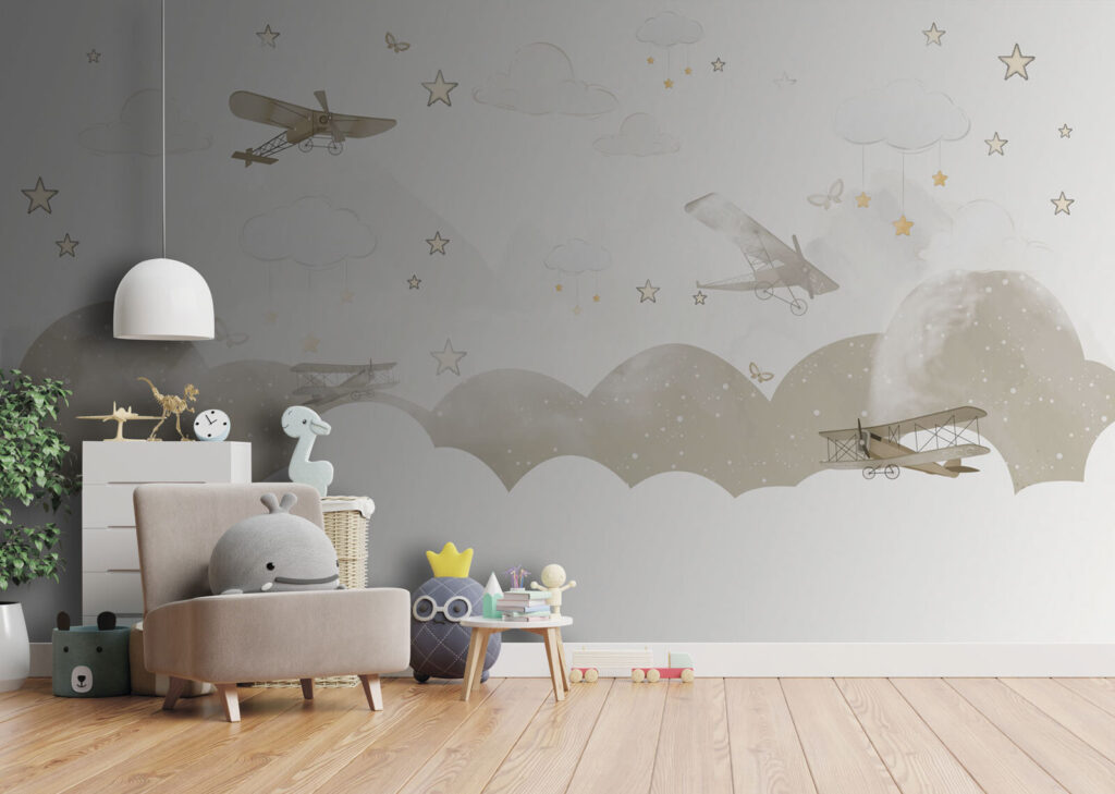 Group of airplanes flying in the sky Group of airplanes flying in the sky