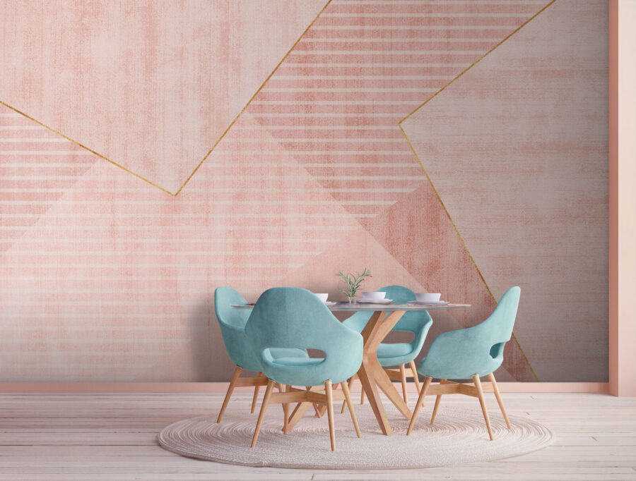 Tonuri blush în armonie geometrică