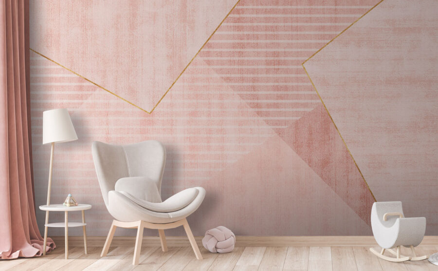 Tonuri blush în armonie geometrică