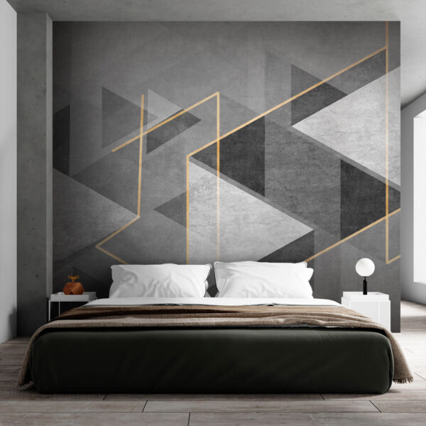 Design geometric gri și alb Design geometric gri și alb