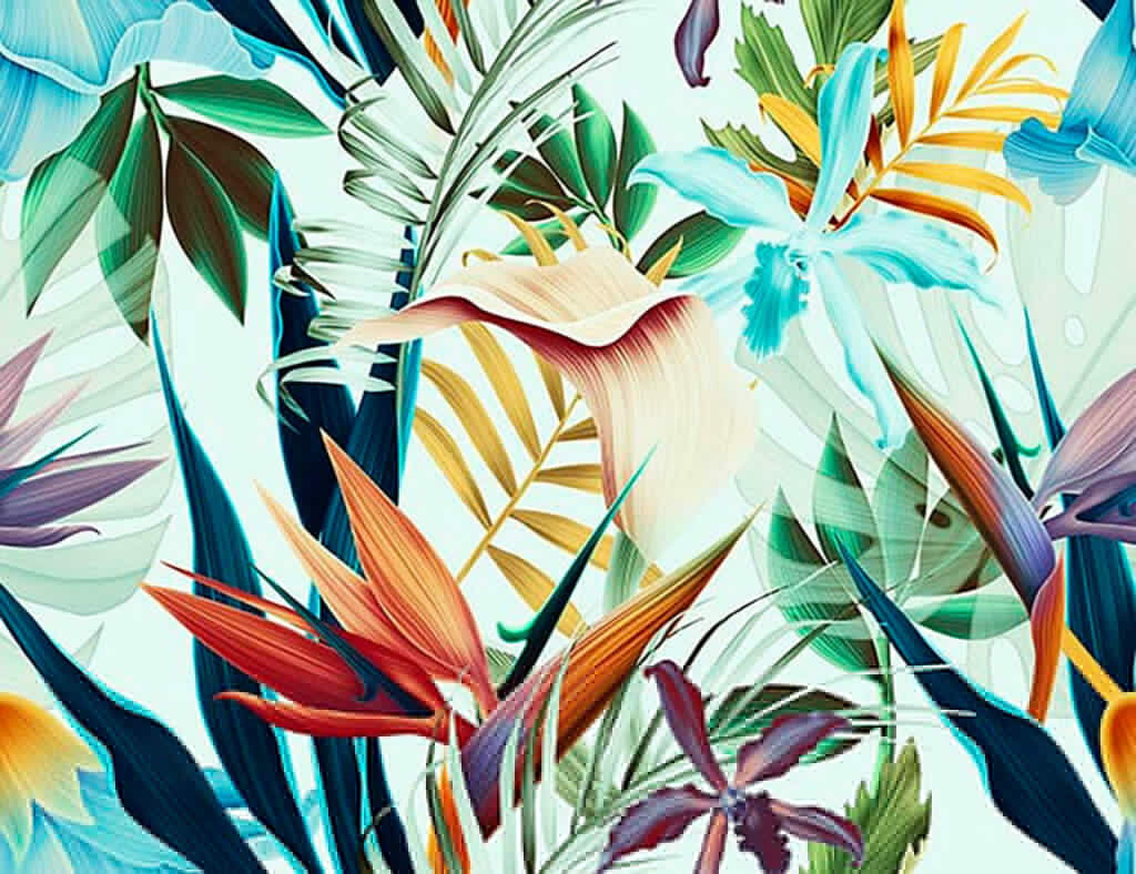 Model floral colorat Model floral colorat