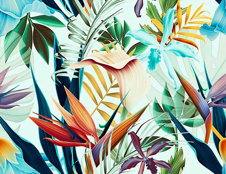 Model floral colorat