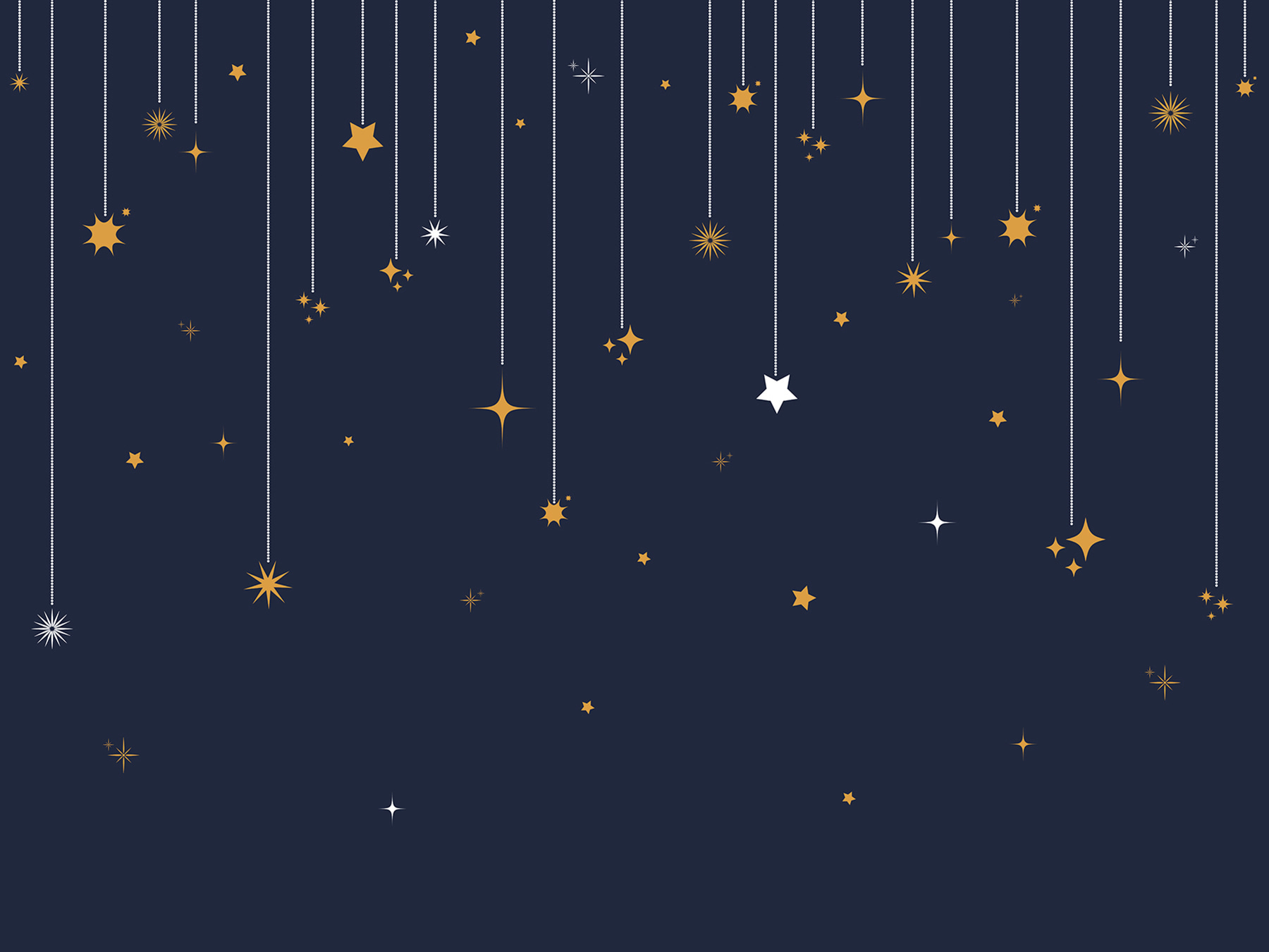 Stars and snowflakes from strings
