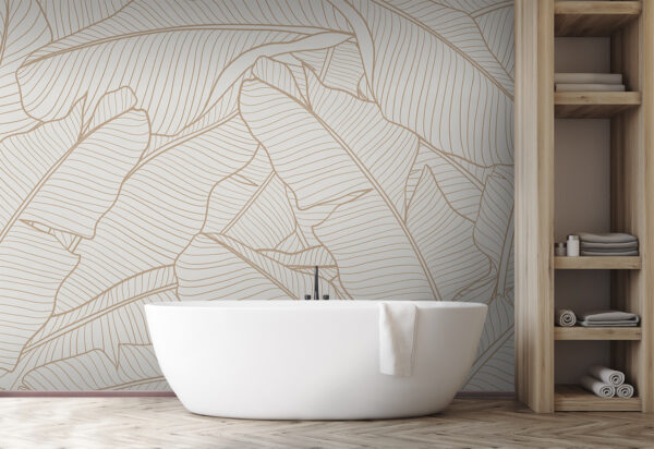 Model elegant de frunze pentru un decor modern Model elegant de frunze pentru un decor modern