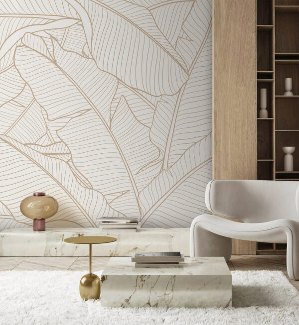 Model elegant de frunze pentru un decor modern Model elegant de frunze pentru un decor modern