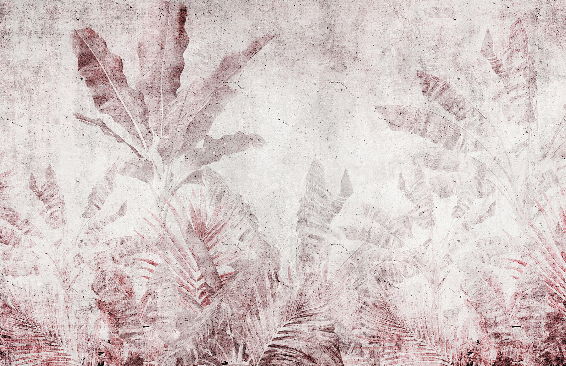 Muted tropical leaf pattern backdrop