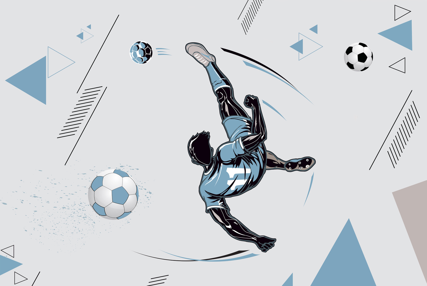 A football player kicking a ball A football player kicking a ball
