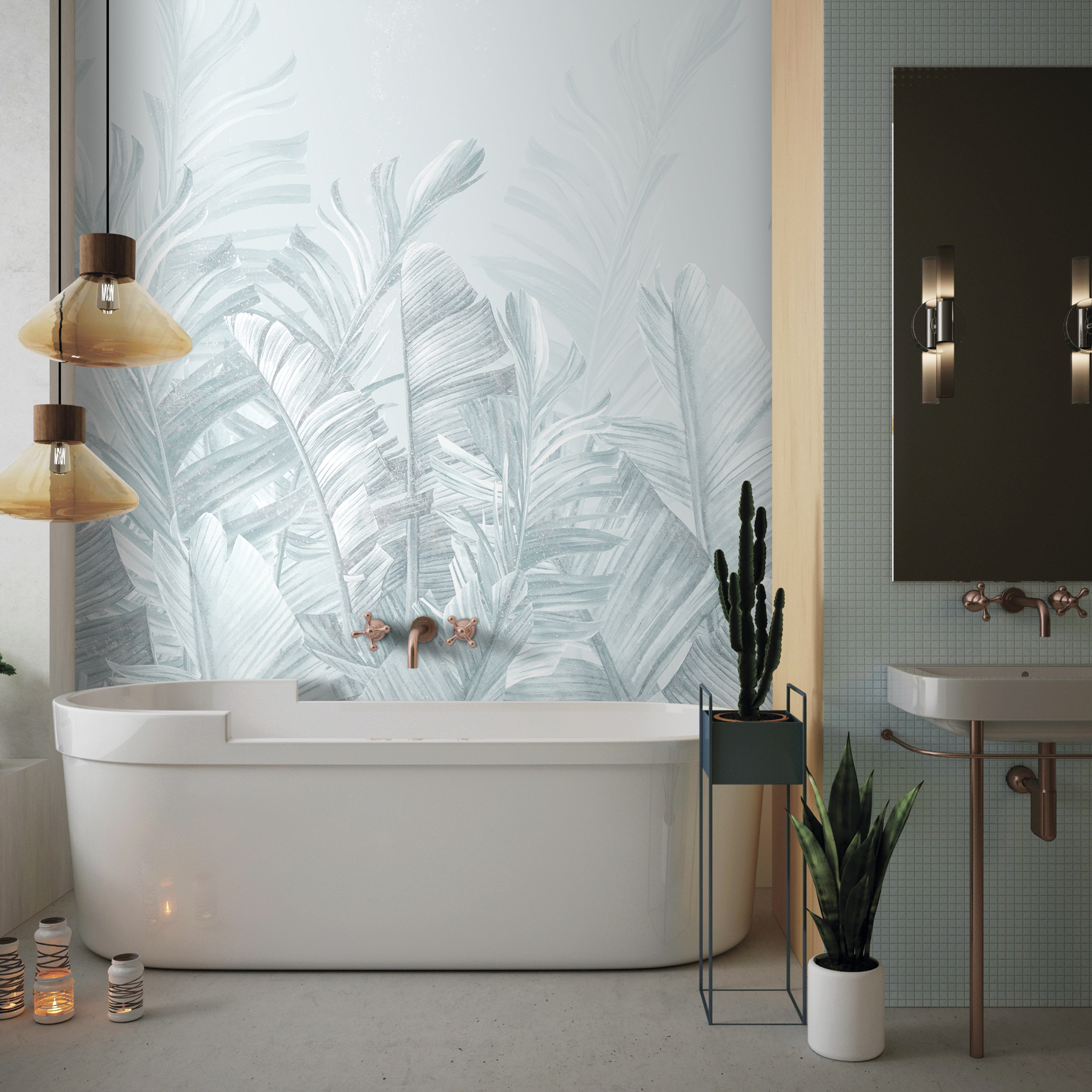 A group of white leaves