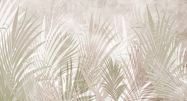 Soft foliage in muted tones