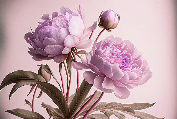 Bujori roz elegant în floare moale. Bujori roz elegant în floare moale.