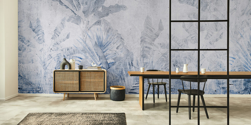 Abstract foliage in muted tones