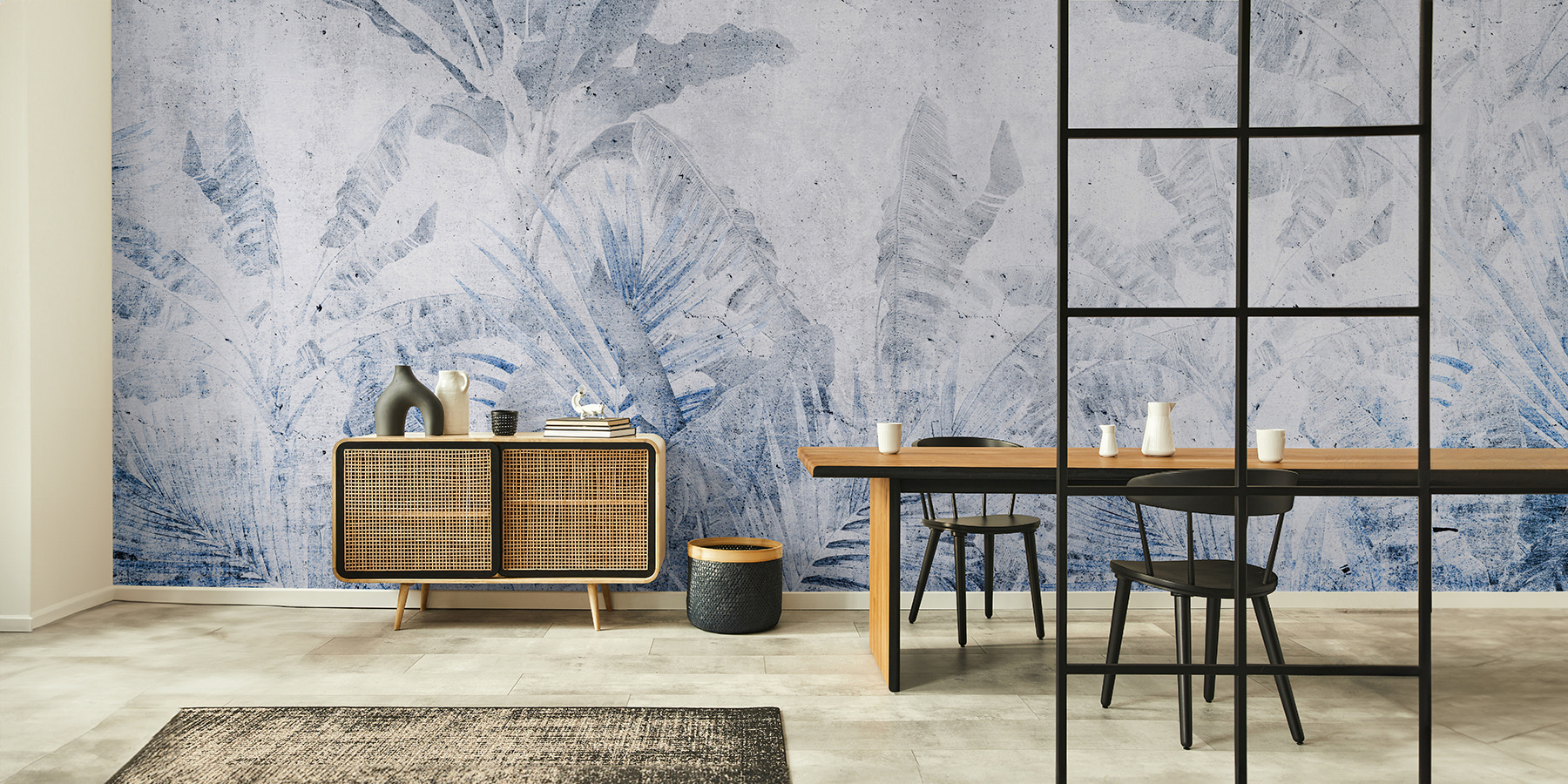 Abstract foliage in muted tones