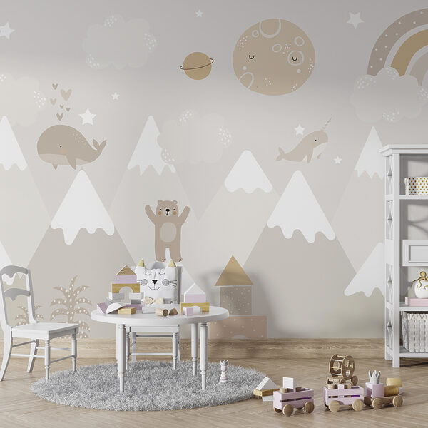 O pictură murală a unui peisaj de desene animate u99206pir9m 600x600 - O pictură murală a unui peisaj de desene animate