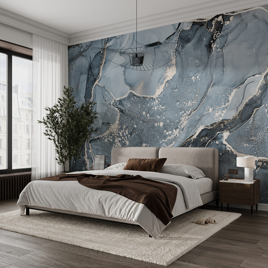 Artizanat abstract albastru eteric.