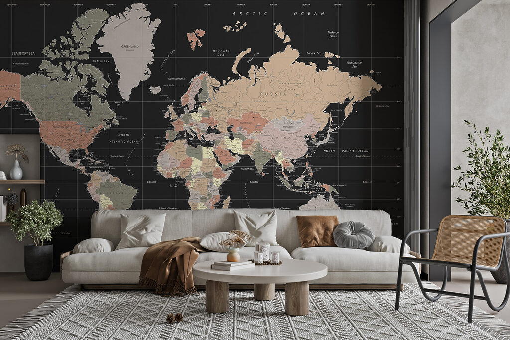 A map of the world