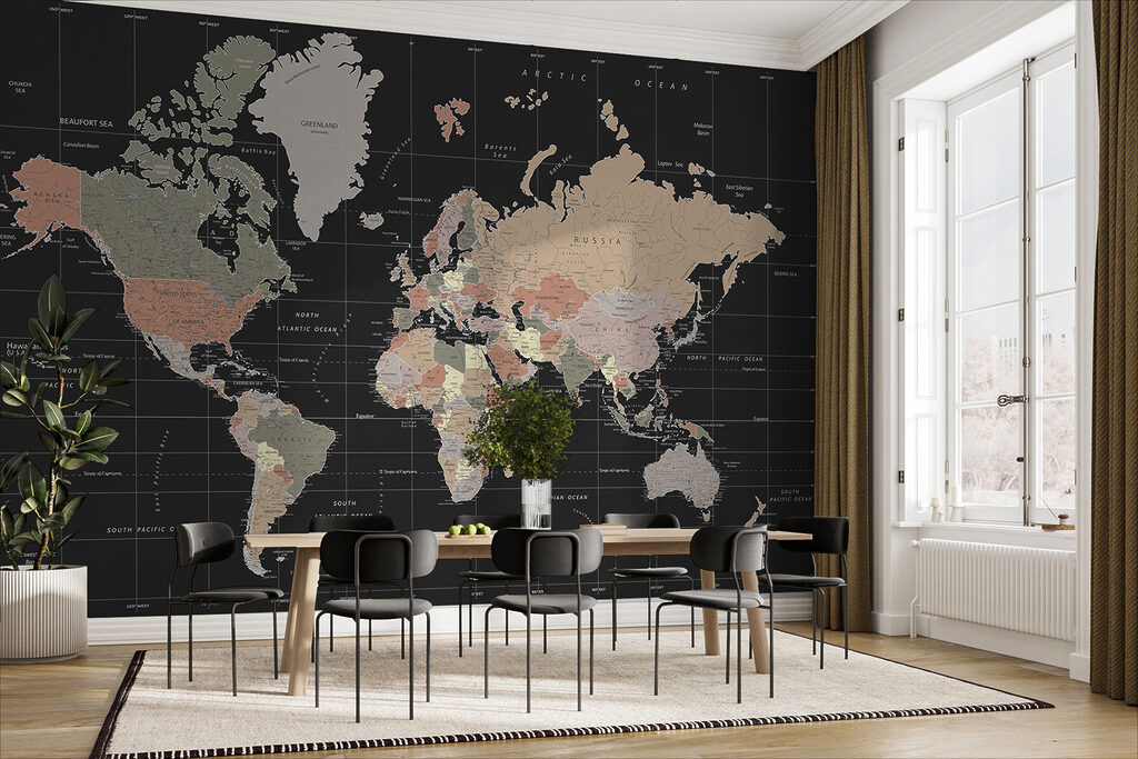 A map of the world