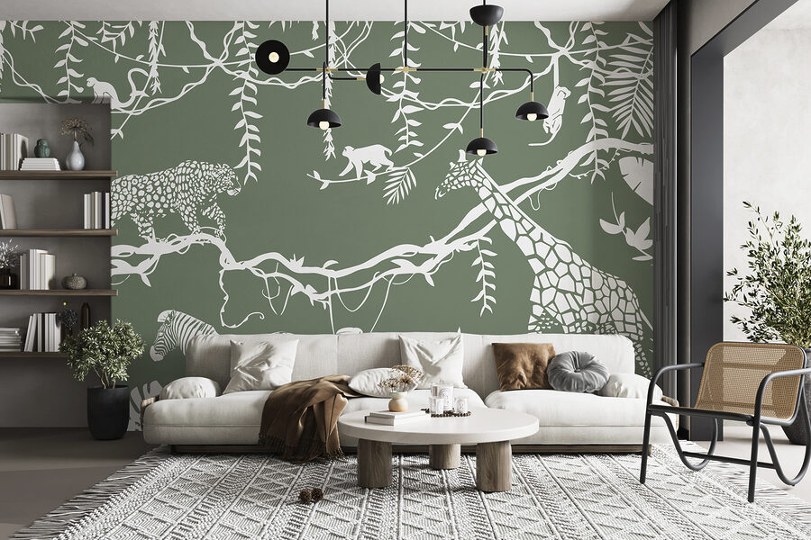 Fototapet Un tapet cu animale și plante - imagine 3