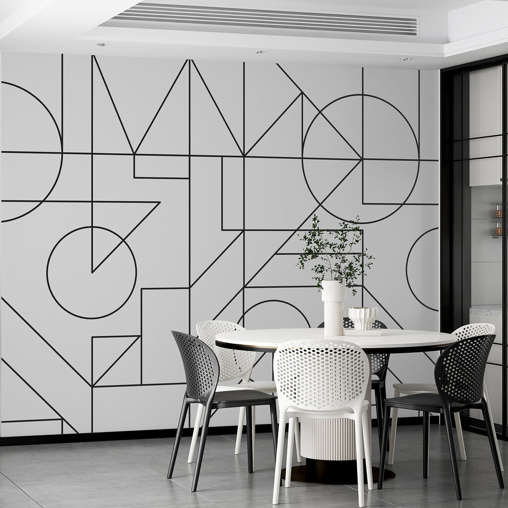 A pattern of black lines