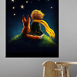 Tablouri O vulpe și un mic prinț care se uită la stele